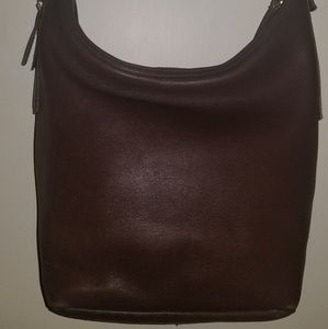 Soft brown leather Coach bag